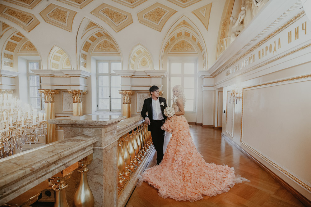 свадебная фотосессия в Царицынском Дворце